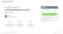 Desktop Screenshot of mathshowdown.com