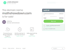 Tablet Screenshot of mathshowdown.com